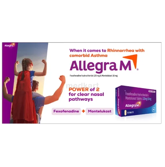 allegra m tablet 10's